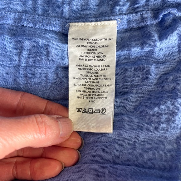 Free People Pearl Floral Maxi Dress Periwinkle Blue Sz Small Boho Open Knit $198 - Picture 7 of 13